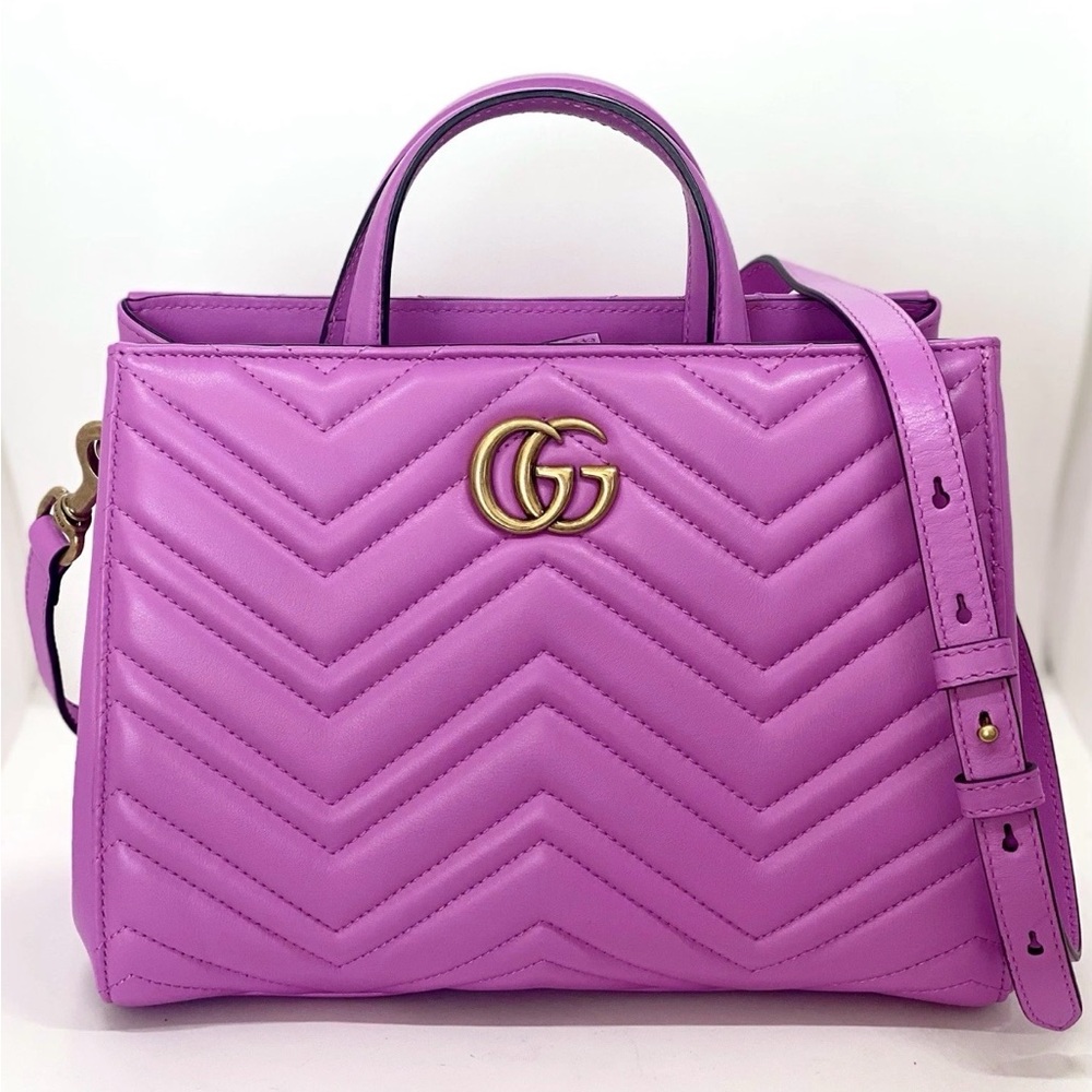 Gucci GG Marmont Top Handle
Small Matelasse Handbag Excellent Condition - Picture 2 of 15